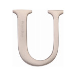 M Marcus Heritage Brass Letter U - Pin Fix 51mm